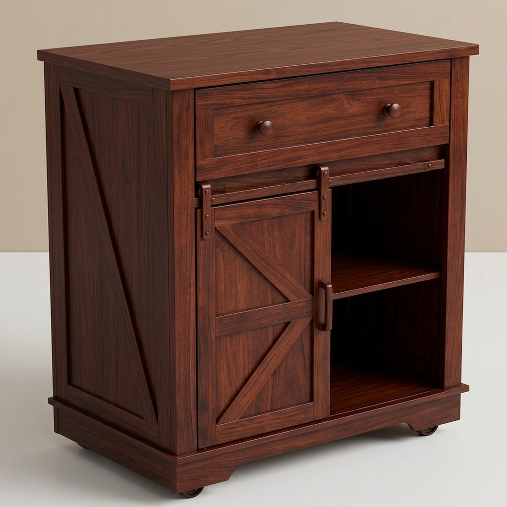 JINSEED Bar Cabinet with Drawer
