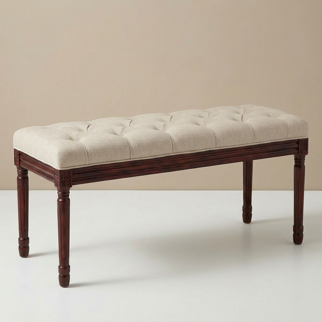 Dycanpo 44" Vintage Upholstered Bench