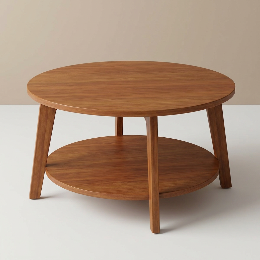EDX 2-Tier Round Coffee Table