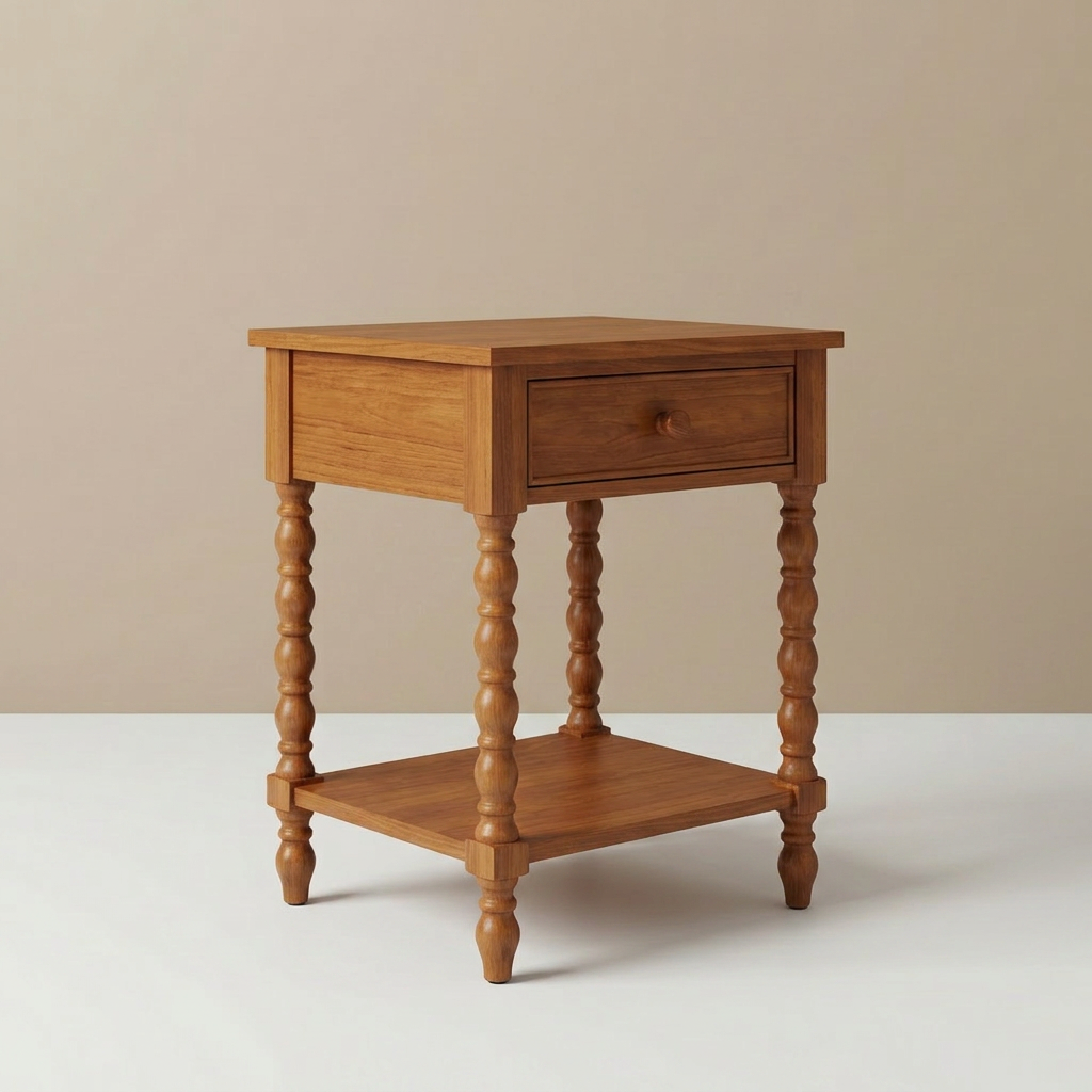 The Pioneer Woman Harper Spindle Nightstand with USB Charging