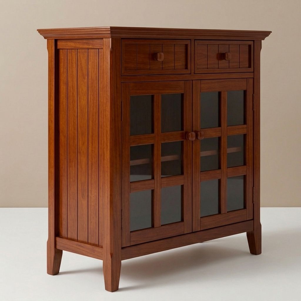 Acadian 36" Solid Wood Entryway Storage Cabinet