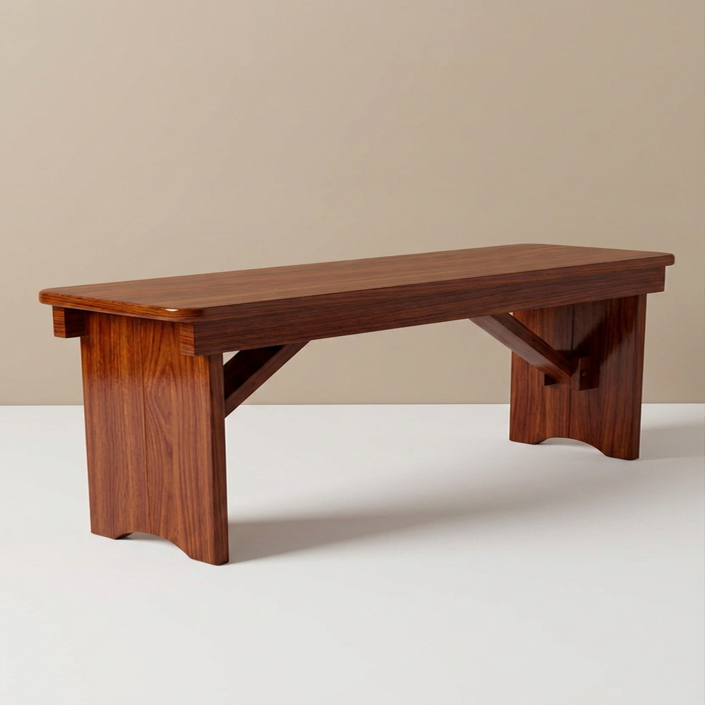 Emma Oliver 40" Solid Pine Folding Farm Bench