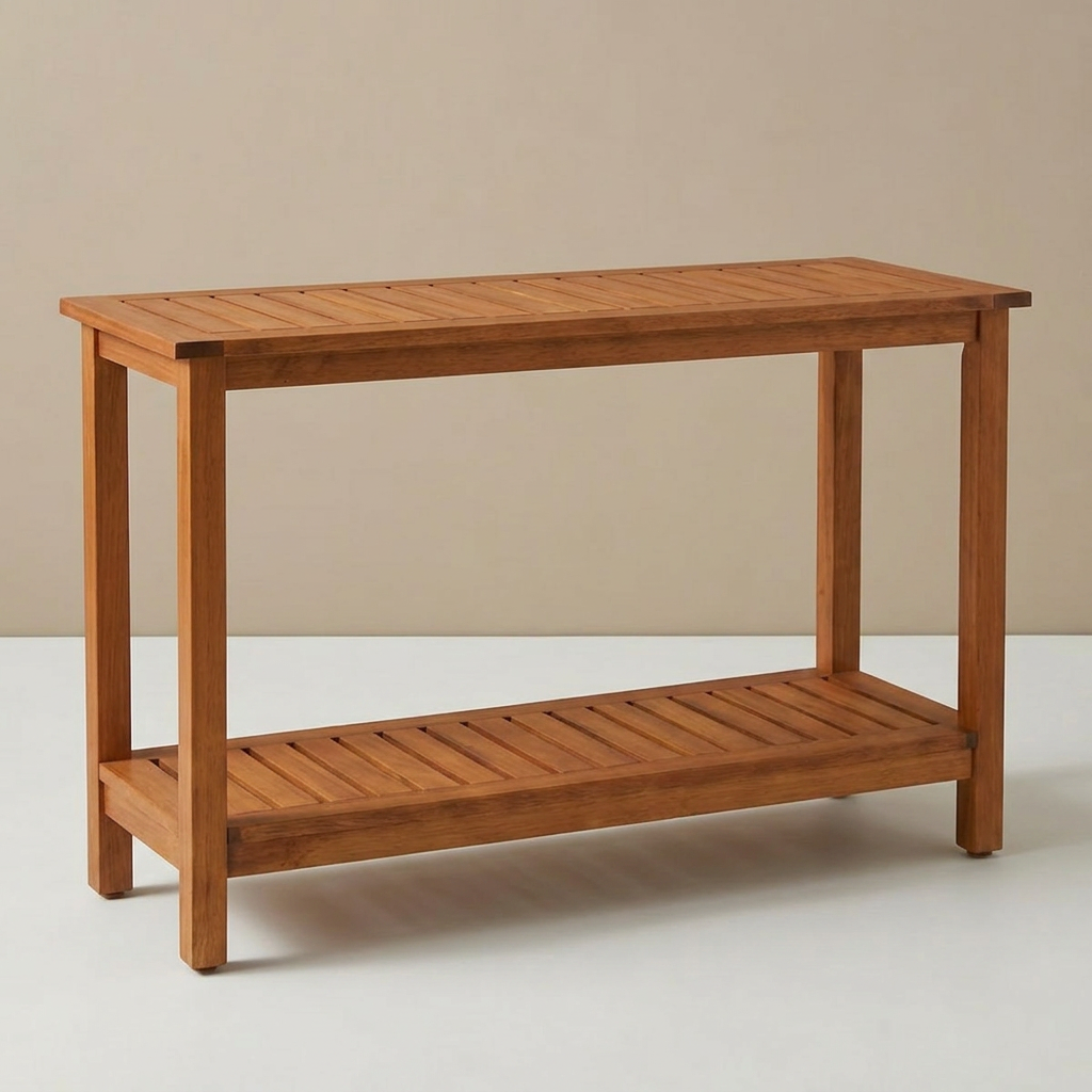 Best Choice Products 48" 2-Shelf Wooden Console Table