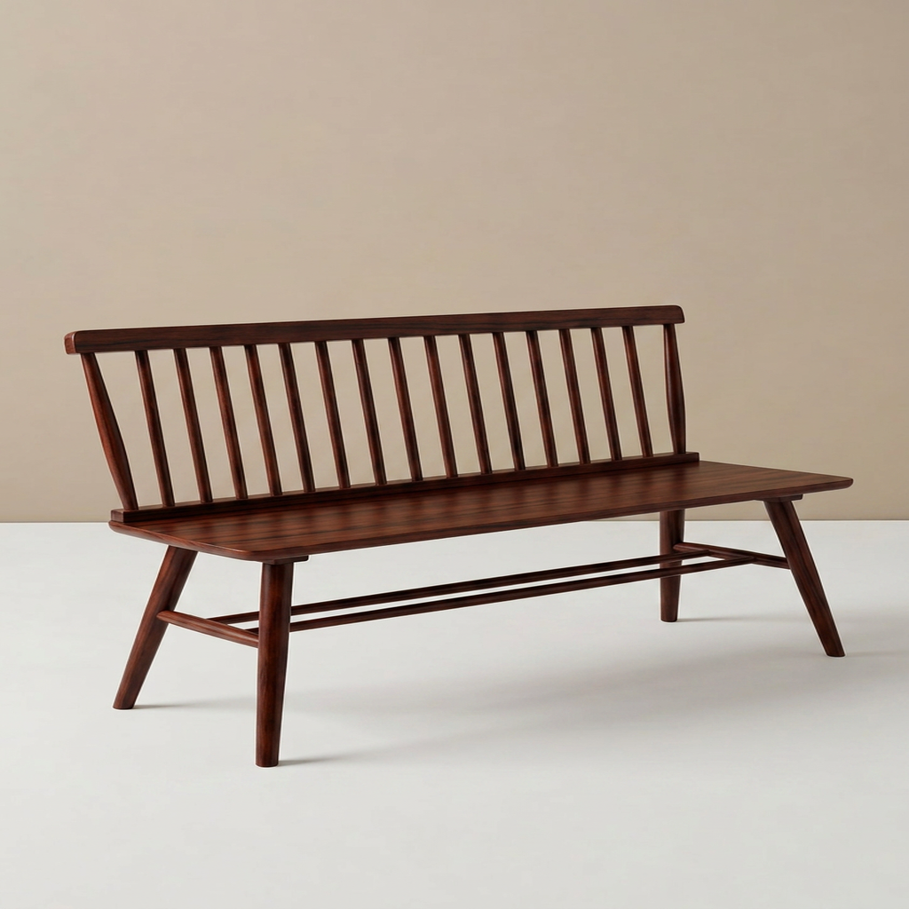 Duhome Farmhouse Spindle Back Entryway Bench