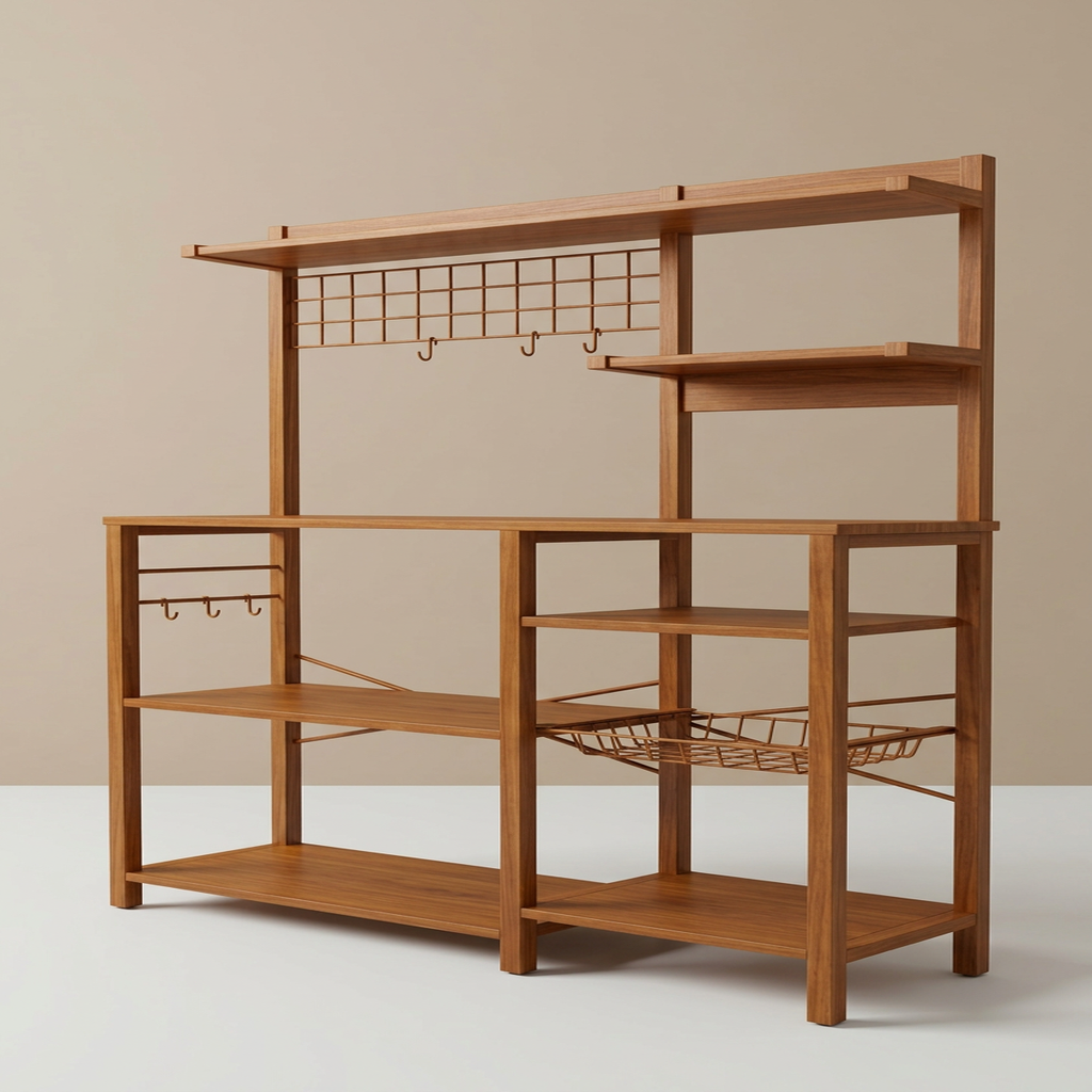 Resenkos 6-Tier Baker's Rack with Charging Station