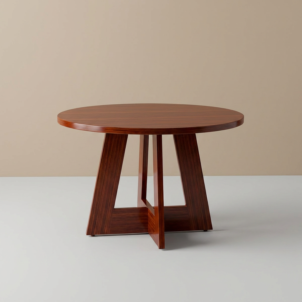 5-Piece Round Farmhouse Dining Set