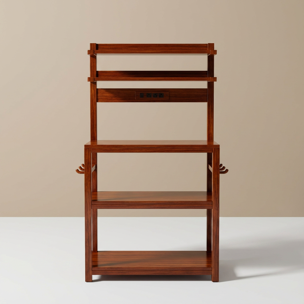 Homieasy 5-Tier Baker's Rack with Power Outlets & LED Lights